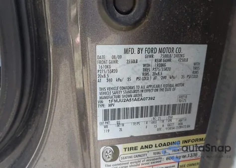 2010 Ford Expedition Limited from USA, damaged, VIN 1FMJU2A51AEA07392